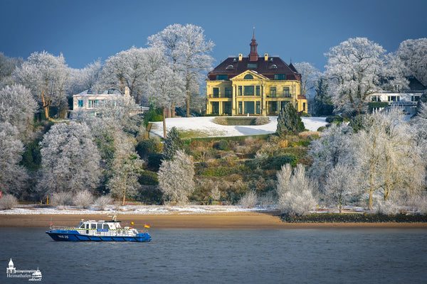 Hamburg Hafenbilder 
- Wasserschutzpolizei WS35 am Bubendeyufer bei Frost und Sonnenschein